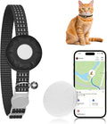 Cat Tracker, MINI Pet Tracker for Cats, No Monthly Fee GPS Tracker for Cat, Compatible with Apple Find My App(Only iOS), Real-Time Tracking, Precise Positioning, Smart Alerts, Waterproof