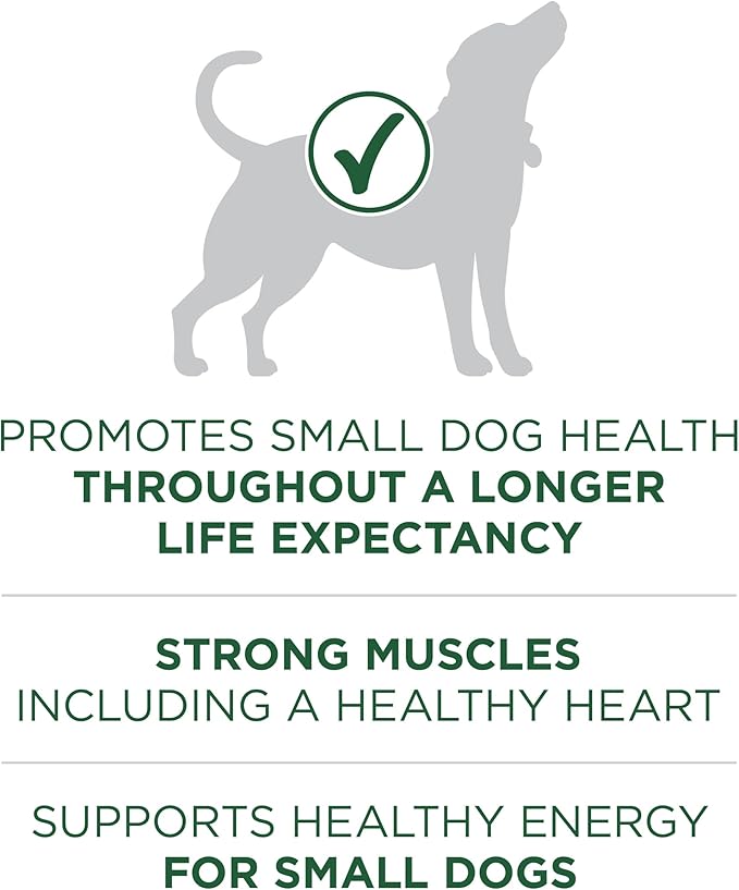 Purina One Small Breed Plus High-Protein Dog Food Lamb and Rice Formula Dry Dog Food - 7.4 lb. Bag
