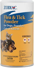 Zodiac Flea & Tick Powder for Dogs, Puppies, Cats & Kittens beige Small