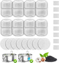 Dog Water Fountain Filter,Compatible with Large 7L/230oz/1.8G Stainless Steel Pet Water Fountain,Multi-Filtration 8 Set Dog Fountain Filter Replacement.