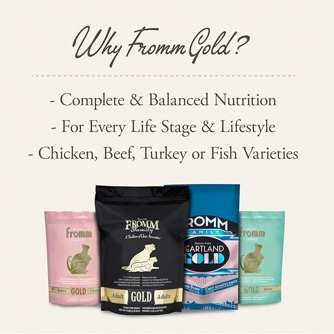 Fromm Heartland Gold Adult Premium Dry Dog Food - Beef Recipe - 4 lb