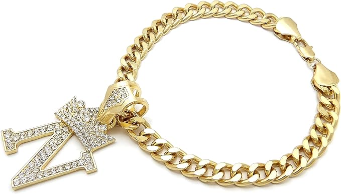 Initial Letter Cuban Chain Dog Chain Pet Chain Pet, Cat, Puppy Necklace (N, 10")