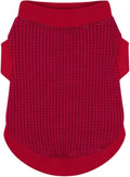 Cozy and Functional Dog Shirts for Small Puppies: Stretchable Wine Red Attire with Easy-On Design, Ideal for Chihuahuas and Yorkies - Enhance Comfort and Playfulness on Chill Days XX-Large