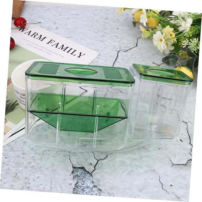 POPETPOP Self-Guided Fish Breeding Tank Isolation Box for Aquariums Protects Pregnant and Newborn Fish Improves Survival Rates for Betta and Shrimp Breeding