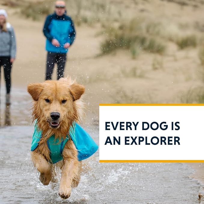 Ruffwear, Sun Shower Dog Raincoat, All-Weather Jacket, Waterproof, Windproof & Lightweight, Mineral Yellow, Small
