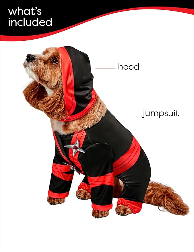 Rubies Ninja Pet Costume for Dogs or Cats, XL