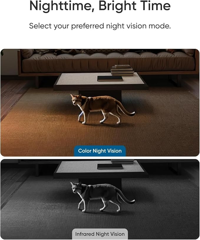 eufy Security 4K UHD Indoor Camera E30 (2-Pack),360° Pan Tilt,AI Auto Tracking,Color Night Vision,Pet/Baby Camera with Two-Way Audio,AI Human/Pet Detection,Works with HomeKit,No Monthly Fee, White