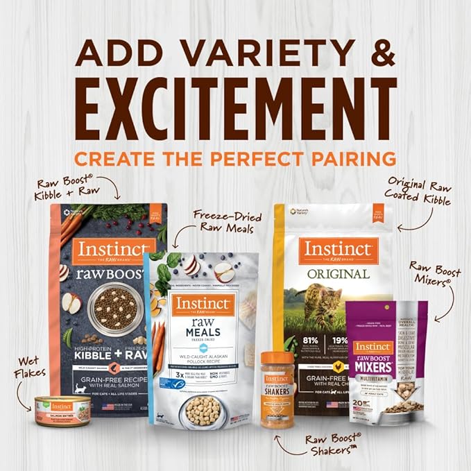 Instinct Be Natural, Natural Dry Dog Food, Raw Coated Kibble - Real Salmon & Brown Rice, 4.5 lb. Bag