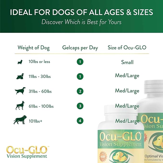 Ocu-GLO for Medium to Large Dogs, 11+ lb, 90 Count (Pack of 2)