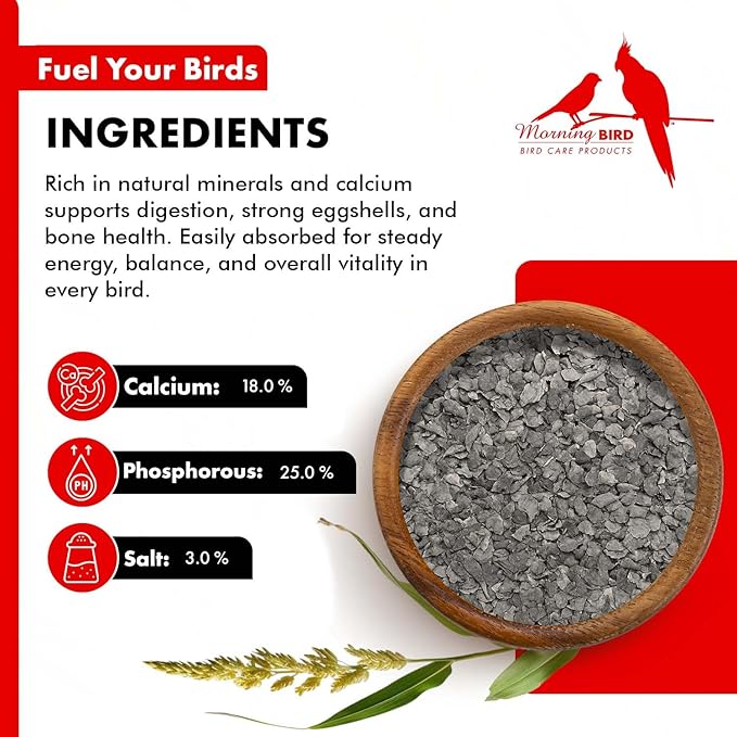 Morning Bird Poultry Grit for Birds 4.5 lbs (3-Pack, 1.5 lbs Each) - Mineral-Rich Supplement for Digestion & Calcium Support - Natural Poultry Feed Additive and Chicken Grit for Healthy Birds