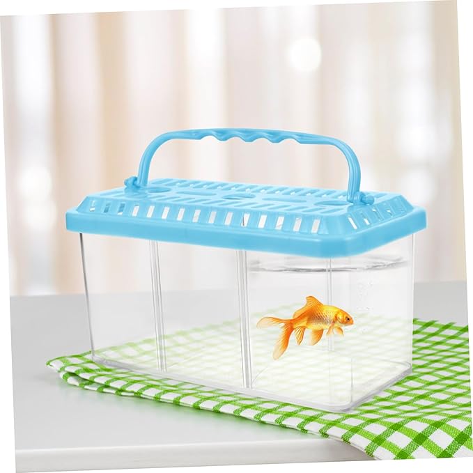 Removable 3-Compartment Fish Breeding Box Aquarium Divider Tank for Betta and Shrimp Multi-Functional Small Fish Isolation Container