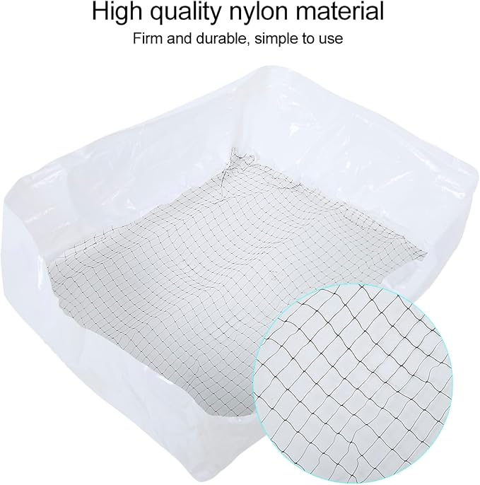 20PCS Nylon Cat Litter Box Filter Bag, Cat Litter Filter Bag for Easy Waste Removal, Reusable Deodorizing Cleaning Tool with Dual Pouches for Indoor Cats