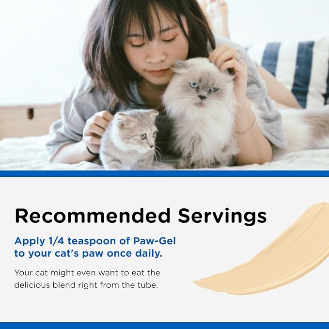 Nutri-Vet Multi-Vite Paw Gel for Cats, Daily Vitamin, Kitten Supplies, Immune Support, Cat Vitamin, Potent Antioxidants, Multi-Vitamin Paw Gel, Senior Feline Supplements, 3 oz