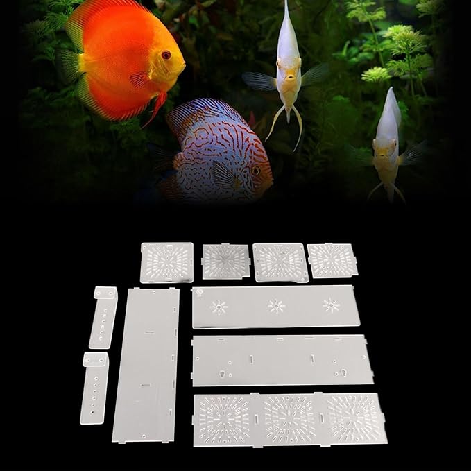 Acrylic Transparent Fish Tank Breeding Isolation Box, Aquarium Hatchery Incubator Holder with Adjustable Height and Dual Fixation for Freshwater Saltwater Tanks (30CM*10CM*10CM)