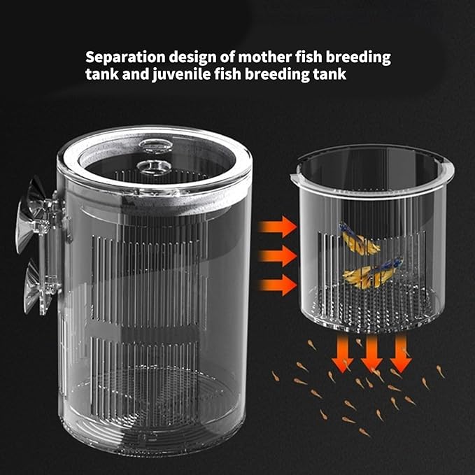 Breeder Incubator,Breeding Tanks for Aquarium Small Fish Isolation Box Hatchery Boxes for Fish Clear Fish Spawning Box