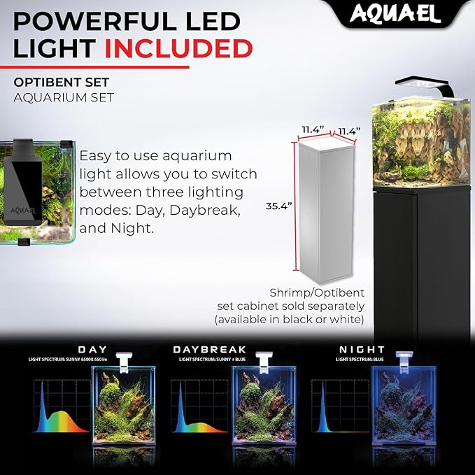 Aquael OptiBent Set (White, 30L / 7.6 US Gal.)
