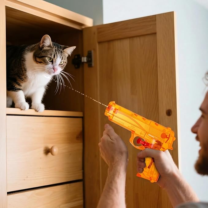 Geelin 2 Pack Squirt Spray for Cats Dogs Training Squirt Gun for Cats Deterrent Water Spray Pistols for Dogs Pets Training