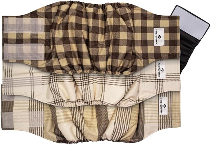 Pet Parents® Washable Belly Bands for Male Dogs (3pack) + Extendrs® of Durable Dog Diapers Male, Premium Male Dog Diapers & Dog Wraps (X-Large, Oxford)
