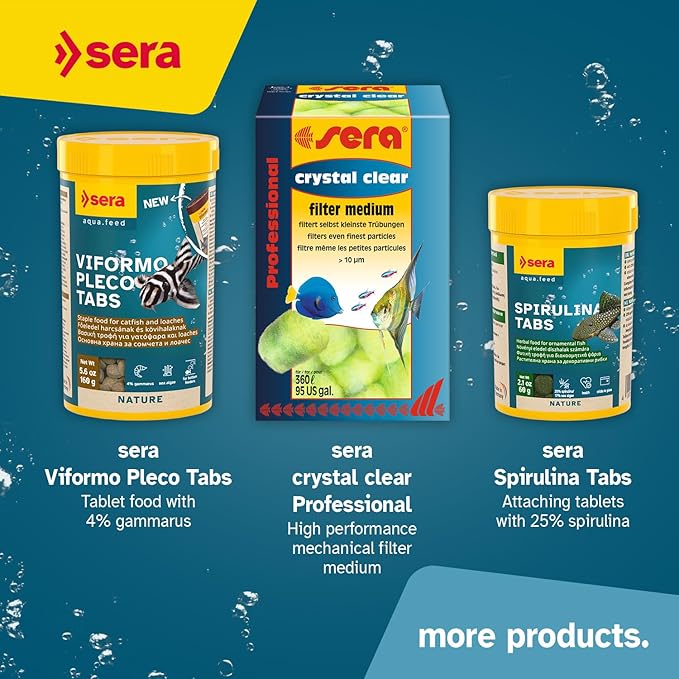 sera Catfish Chips Nature 3.4oz/0.21lbs | Premium Fish Food for Ancistrus & Plecos | High Fiber | No Dyes & Preservatives | Supports Digestion & Promotes Healthy Growth | Ideal for Bottom Feeders