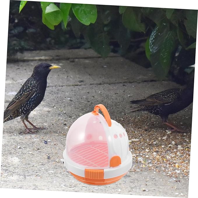 YARNOW Portable Bird Carrier Cage for Travel Breathable Design Handle for Parrots Cockatiels and Birds and Convenient for Outings and Hiking
