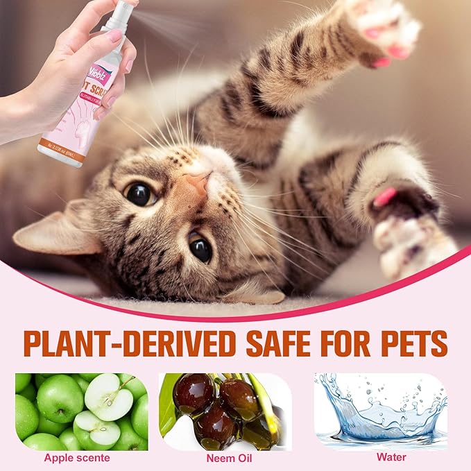 pureza 2-Pack Cat Deterrent Spray for Peeing - Effective Dog Deterrent Spray Urine & Pee Corrector for Furniture, Yard, Shoes, Indoor and Outdoor Training Spray, Non Stain & Safe Ingredients for Pets