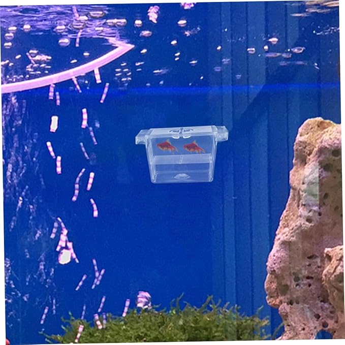 Beaupretty 4pcs Self-Floating Fish Fry Breeding Box Aquarium Nursery Incubator with Dual-Layer Separation for Betta Fish Tank Protection and Observation