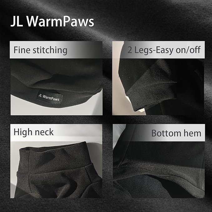 Sphynx Cat Clothes Hairless Cat Sweater Shirt Soft Warm Long Sleeves Pullover Pet Clothes Pajamas Dog Cloth for Small Dogs Kitten Clothes Pet Sweaters (Black, L)