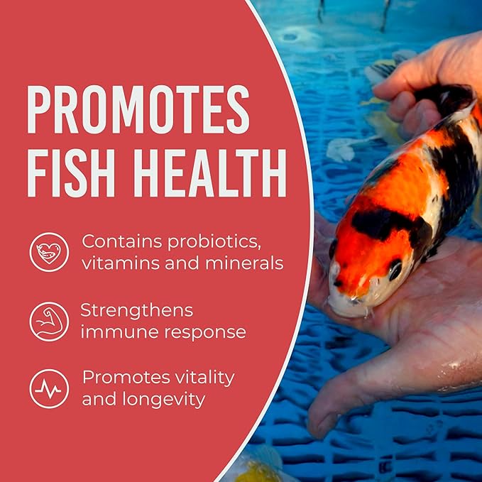 Blue Ridge Fish Food 50lb, Probiotic Plus 3/16" Floating Pellet, Koi Goldfish Food