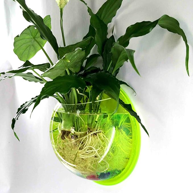 Wall Hanging Fish Bowl,Acrylic Wall Mounted Plant Pot,Small Fish Tanks,Decorative Planter Aquariums,for Home Office Decor