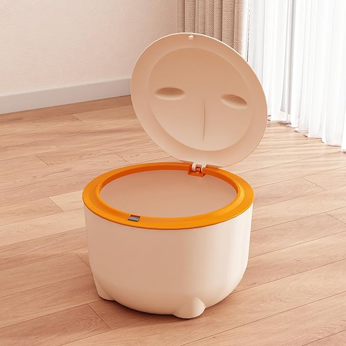 CHICIRIS Cat Litter Trash Can, Press Type Lid, High Strength PP Material, Multifunctional Garbage Bin for Cat Litter Disposal, Space Saving and Convenient Household Waste Trash Can