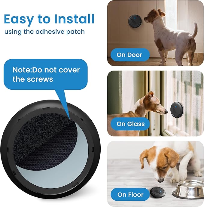 Wireless Dog Doorbell for Potty Training, Doggie Door Bell Operating at 1000 Feet with IP65 Waterproof Touch Button, 32 Melodies & 4 Notification Modes