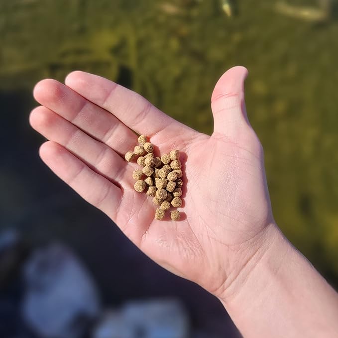 HALF OFF PONDS Grow Pro Koi Fish Food - 30 lb Floating Pellets, 5mm Size - Goldfish Food for Ponds - 40% Protein with Fish Meal & Probiotics - Designed for Rapid Growth & High Digestibility