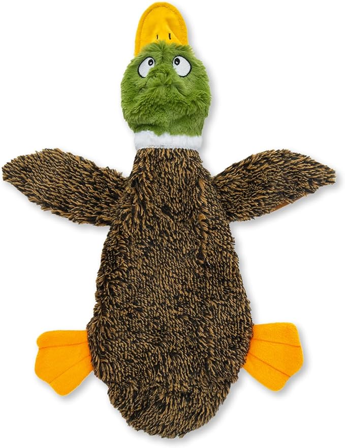 Best Pet Supplies Squeaky Dog Toys with Soft Durable Fabric for Small, Medium and Large Pets Interactive Toy for Indoor Play, Supports Active Biting and Play - 1Wild Duck, Small