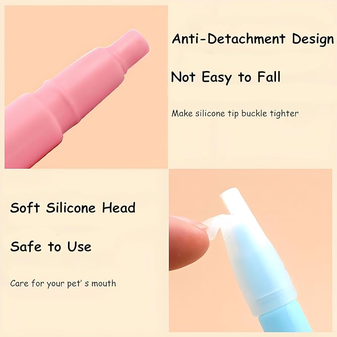 Cat Pill Shooter, Pet Pill Dispenser with 2 Silicone Tips, Medicine Pill Pusher for Cats, Puppies and Small Animals