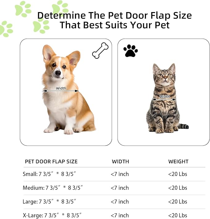 Cat Door for Window, Aluminum Cat Door Window Insert with 4 Secure Lock Modes, Magnectic Closure for Cats, Fit Window Width 24"-28", White