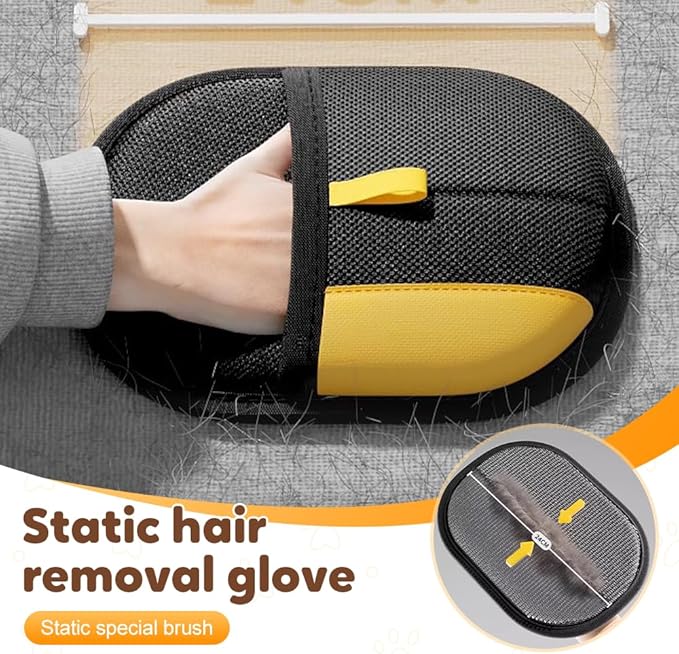 2025 Thickened Strong Pet Hair Removal Glove for Cats & Dogs, Electrostatic Gloves for Pet Grooming, Reusable Quick De-Shedding Gloves for Couch, Clothing, Carpet, Furniture, Car Seats (3pcs)