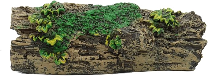 JIH Aquarium Decorations Resin Hollow Tree Trunk Ornament, Bettas House Cave Wood House Decor for Fish Tank (HS-SP207)