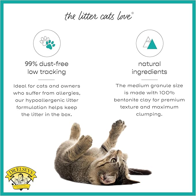 Dr. Elsey's R&R Stress-Reducing Clumping Clay Cat Litter 18 lb. Bag