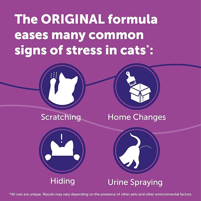 FELIWAY® Classic 3 x 30 Day Cat Calming Refills for Pheromone Diffuser, 3 x 48ml Value Pack - Helps Reduce Common Signs of Stress in Cats & Kittens, Enhanced Calming