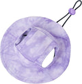 Pet hat with Ear Holes Sunscreen Baseball Cap Suitable for Small and Medium-Sized Dogs Outdoor Climbing hat in Summer Pet Products (Purple, Small)