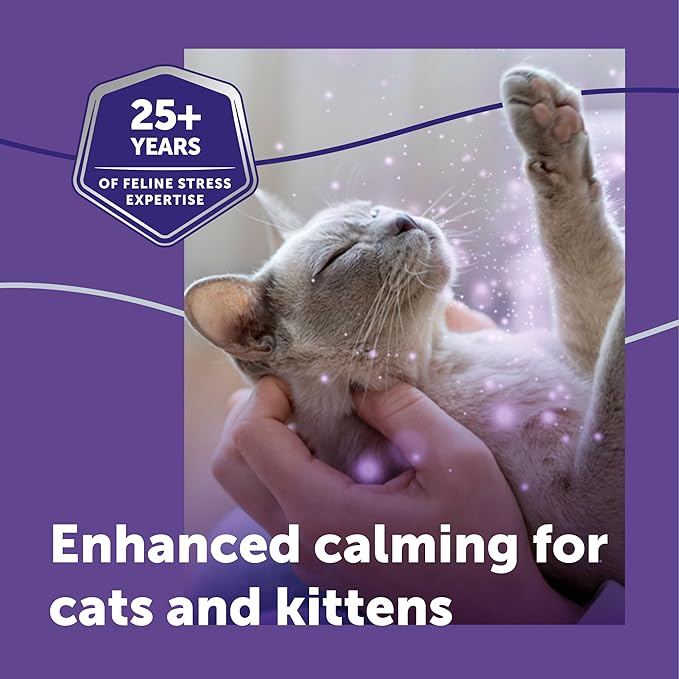 FELIWAY Optimum 6 x 30 Day Cat Calming Refills for Pheromone Diffuser, 6 x 48ml Value Pack - Helps Reduce Common Signs of Stress in Cats & Kittens, Enhanced Calming