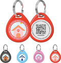 1 Pack Personalized Cat Tags,QR Code Pet ID Tags with Online Profile systerm,Editable Any Names and Phone numbles,Red,S