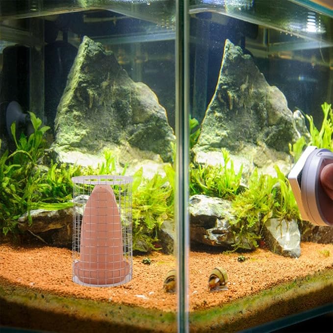 Yardwe Discus Breeding Cone Discus Fish Breeding Cone Discus Angelfish Fish Breeding Cones Cave, Spawning Slates Ceramic Spawning Breed Cone for Aquarium Landscape Fish Tank