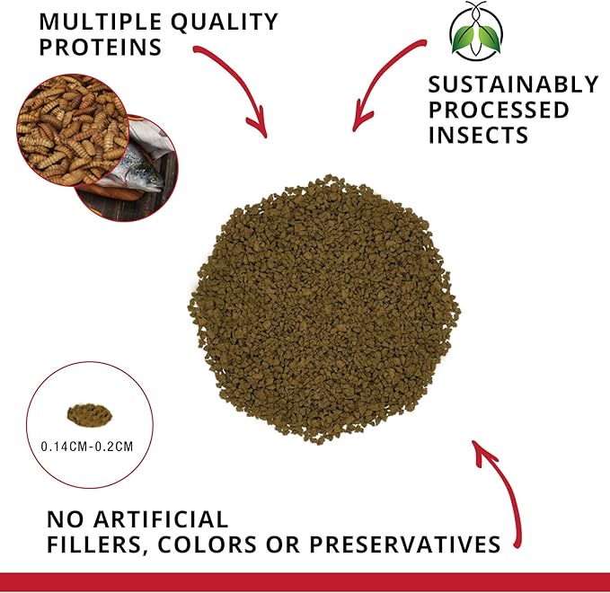 Fluval Bug Bites Cichlid Fish Food, Granules for Small to Medium Sized Fish, 1.59 oz., A6580