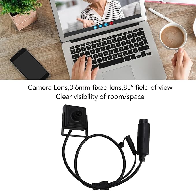 POE IP Camera, Indoor Security Camera, 3.6mm Lens 85 View Angle with Built in Mic, for Baby Dog Monitor Pet Home Surveillance (4MP)