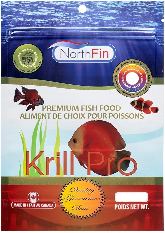 Northfin Fish Food Krill Formula Slow Sinking Pellets (6mm 1kg)