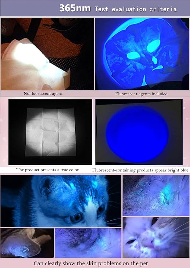 DARKBEAM UV 365nm Light Wood's lamp Blacklight Ultraviolet Flashlight LED Portable Mini Handheld Torch Detector for Dog Urine Pet Stains 370nm Anti-counterfeiting Identification, Resin Curing