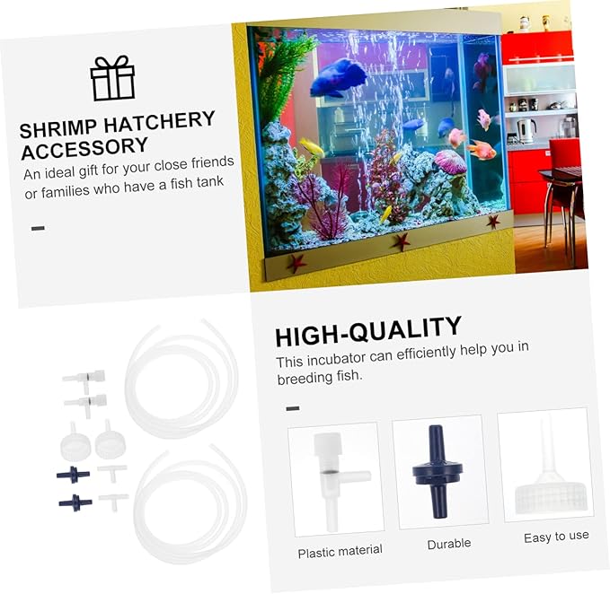 Toyvian 2sets Artemia Incubation Kit DIY Shrimp Hatchery Aquarium Incubator Kit Bottle Accessories