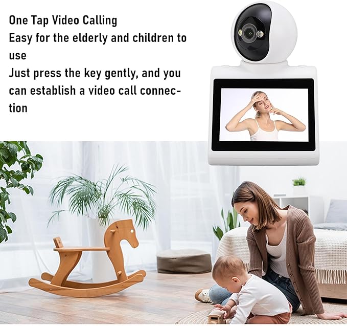 PUSOKEI Two Way Video Camera,2MP HD 1080P Pet Dog Camera, Smart Video Calling Monitor with Motion Zone, Voice Calling for Home Security & Family Communication (64GB)