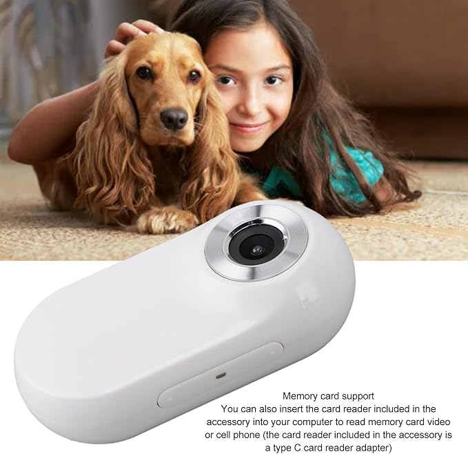 Pet Collar Camera, HD 1080P Cat Dog Camera Collar with Video Record, 170° Wide Angle USB Rechargeable Pet, Body for Supplies Birthday